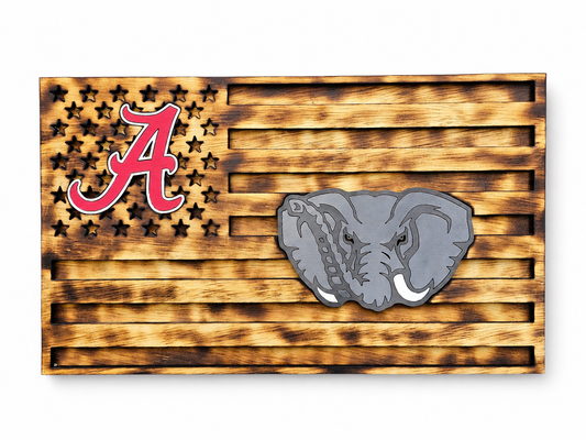Alabama American flag sign