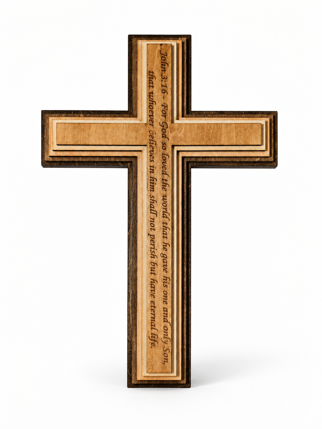 Layered Wooden Cross