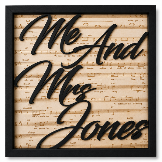 Me and Mrs. Jones Music Decor