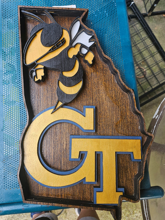 Georgia Tech YellowJackets Sign