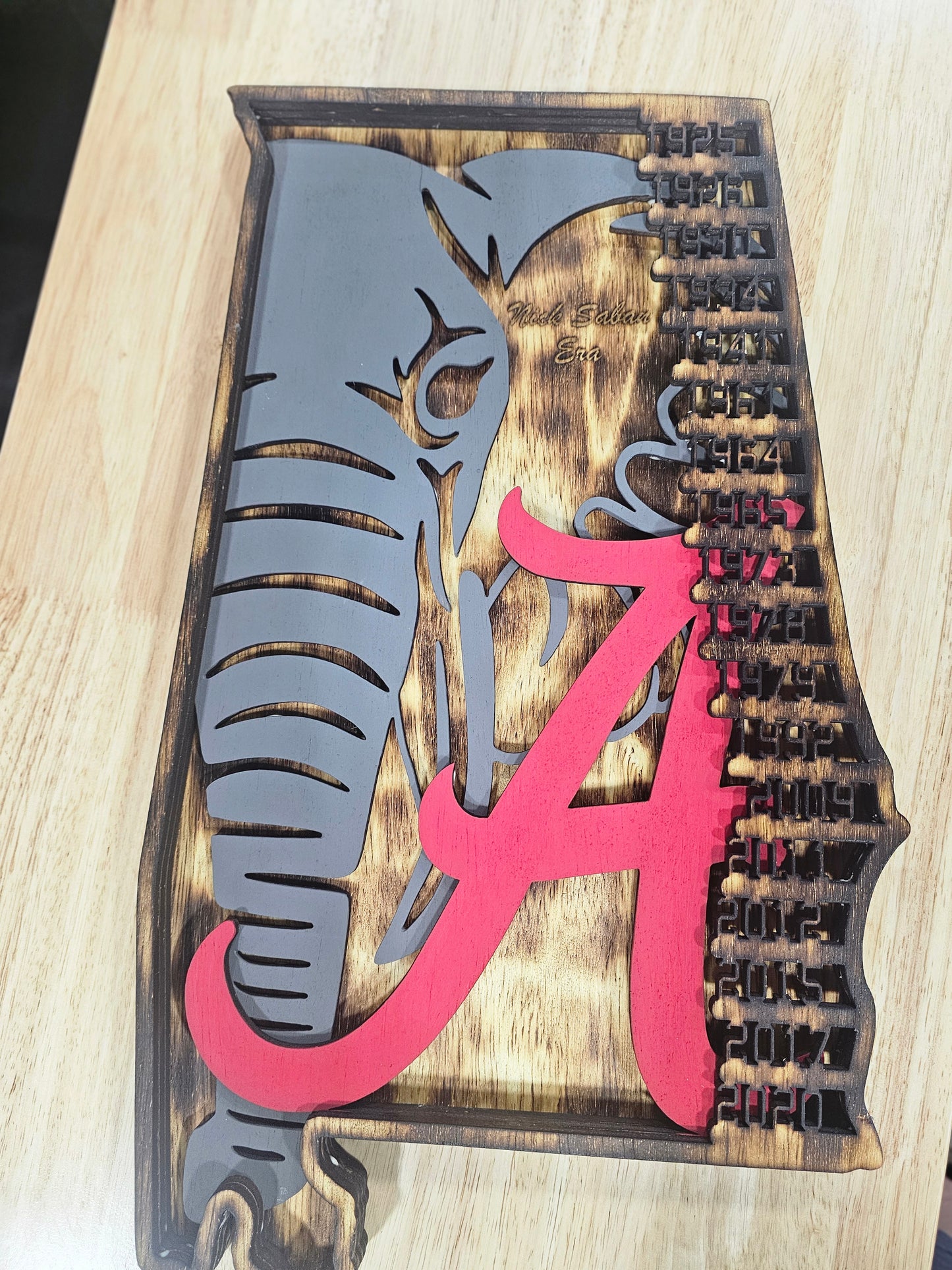 Alabama Sign with Dates