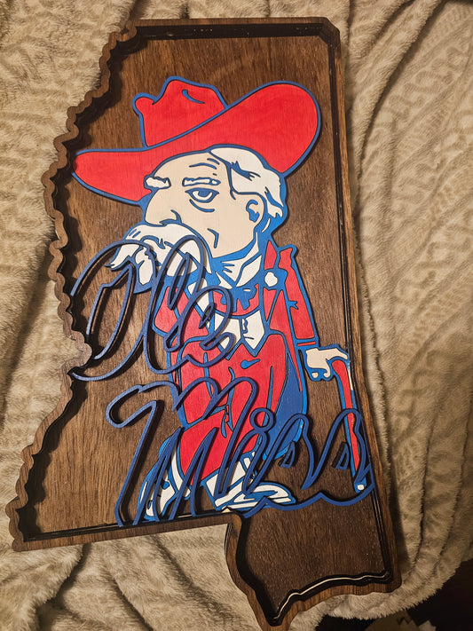 Custom Ole Miss Rebels Sign