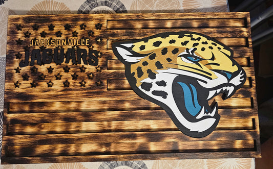 Custom Jacksonville Jaguars Flag Sign