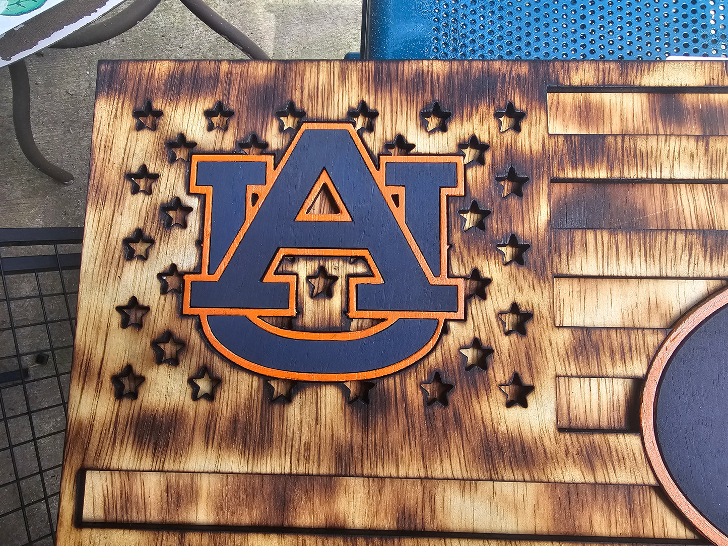 Auburn American flag sign