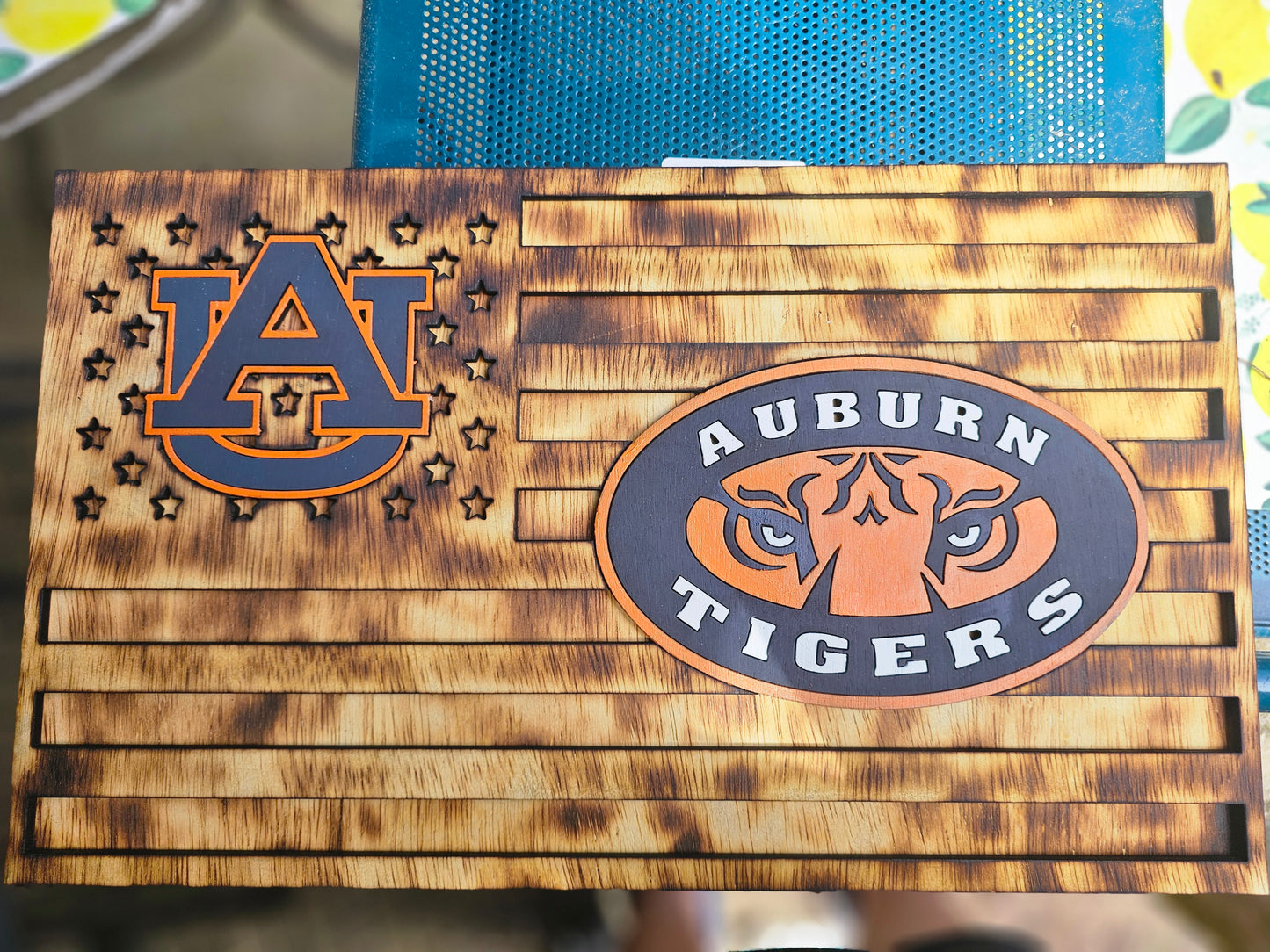 Auburn American flag sign